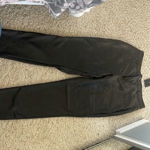 Black leather pants
